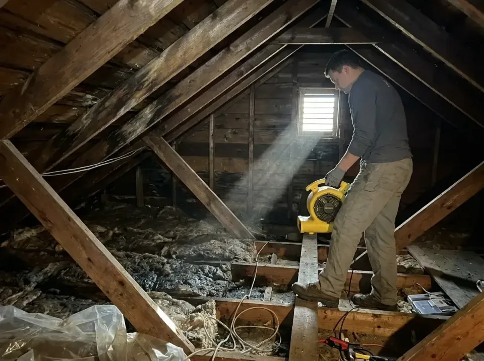 attic-water-damage-drying-proc-007 — frequently asked questions, Emergency Water Extraction & 24/7 Flood Response in Hickman…